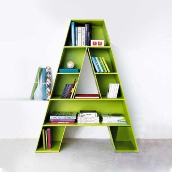 'A' bookshelf