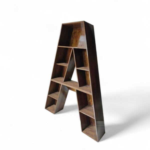 'A' bookshelf