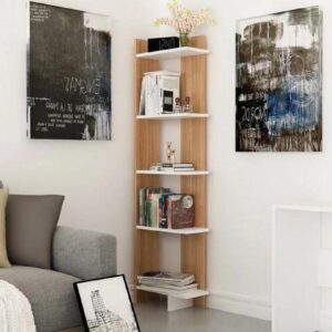Corner bookshelf