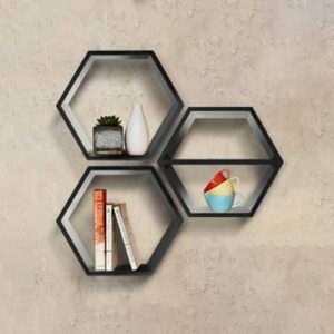 Hex wall shelf
