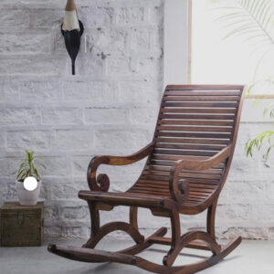Swing wooden chair